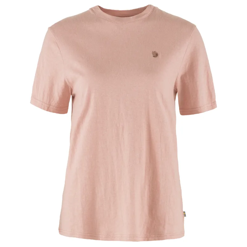 Fjallraven Hemp Blend T-Shirt Womens in Chalk Rose